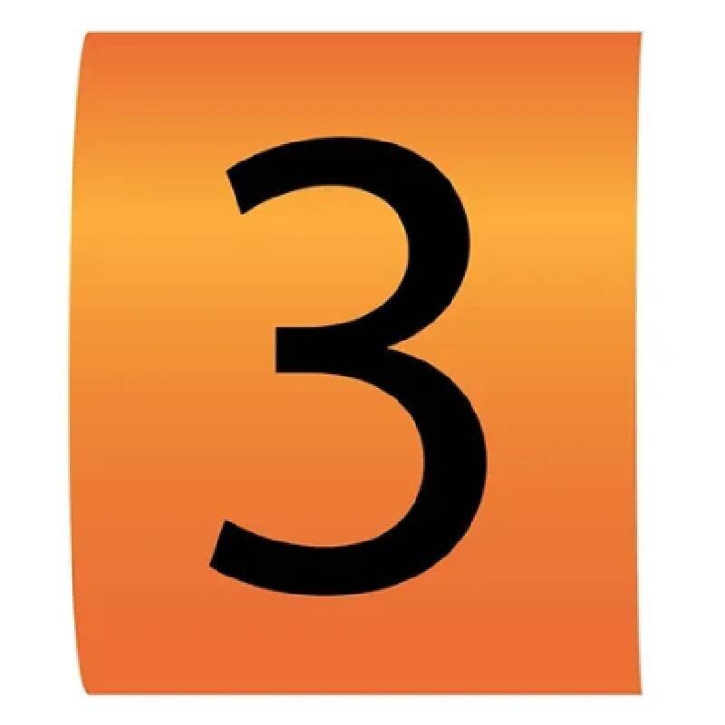 Z MARKER SIZE 7 NO 3 Orange